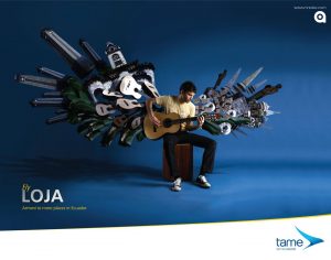 تصویر تبلیغاتی شرکت مسافرتی Tame Ecuador: پرواز به لوژا