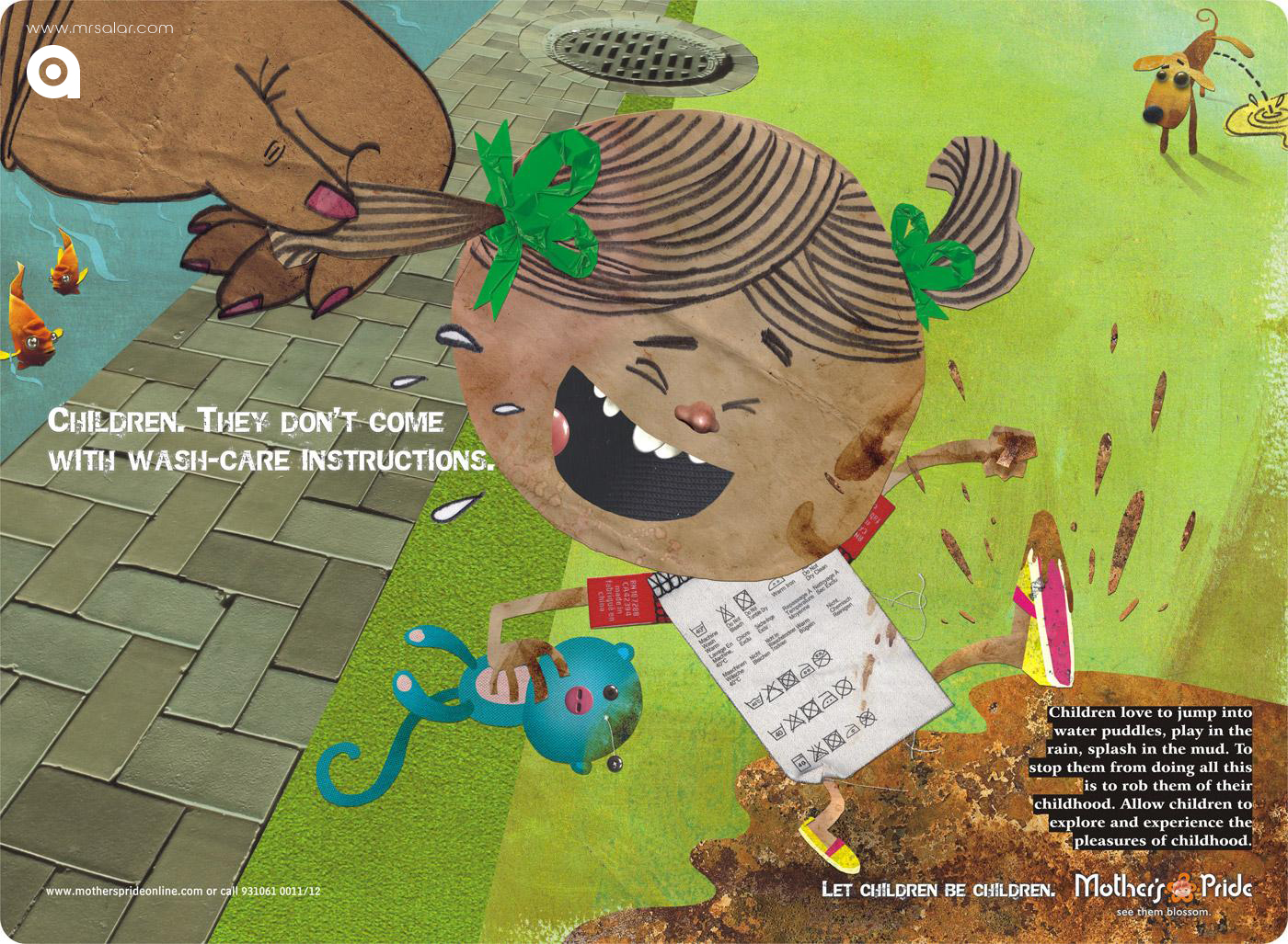 تصویر تبلیغاتی مواد غذایی Mother’s Pride: مراقبت زیاد