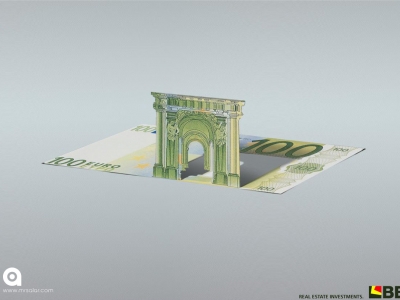 تصویر تبلیغاتی بانک بی‌بی‌زِد: یورو