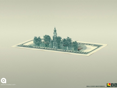 تصویر تبلیغاتی بانک بی‌بی‌زِد: دلار