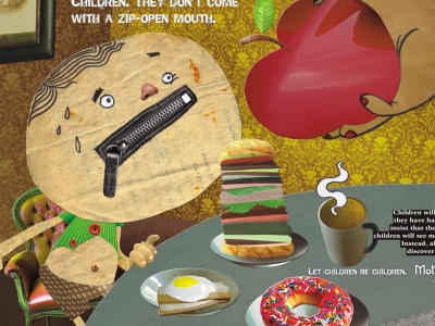 تصویر تبلیغاتی مواد غذایی Mother’s Pride: زیپ باز