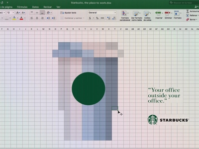تصویر تبلیغاتی استارباکس: Excel