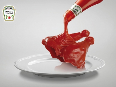 تصویر تبلیغاتی هاینز: مرغ سوخاری