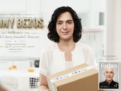 تصویر تبلیغاتی مجله Forbes:‌ جِنی بِزوس
