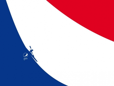 تصویر تبلیغاتی پپسی: احساس سبکی کن! کایاک