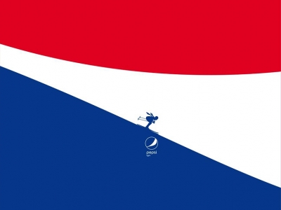 تصویر تبلیغاتی پپسی: احساس سبکی کن! اسکی