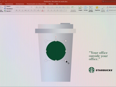 تصویر تبلیغاتی استارباکس: PowerPoint