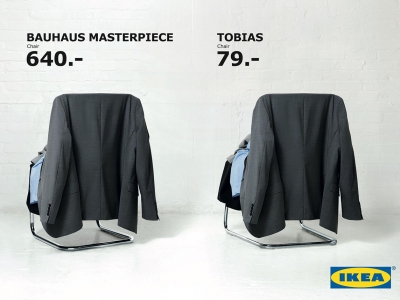 تصویر تبلیغاتی IKEA: صندلی Thonet و Tobias