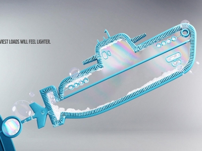 تصویر تبلیغاتی ولوو بارهای سبک: زیردریایی
