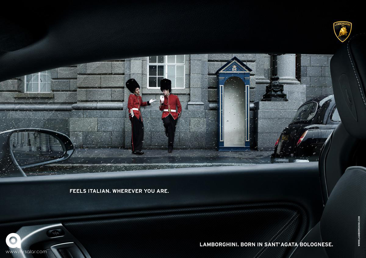 تصویر تبلیغاتی لامبورگینی حس ایتالیایی: گارد سلطنتی