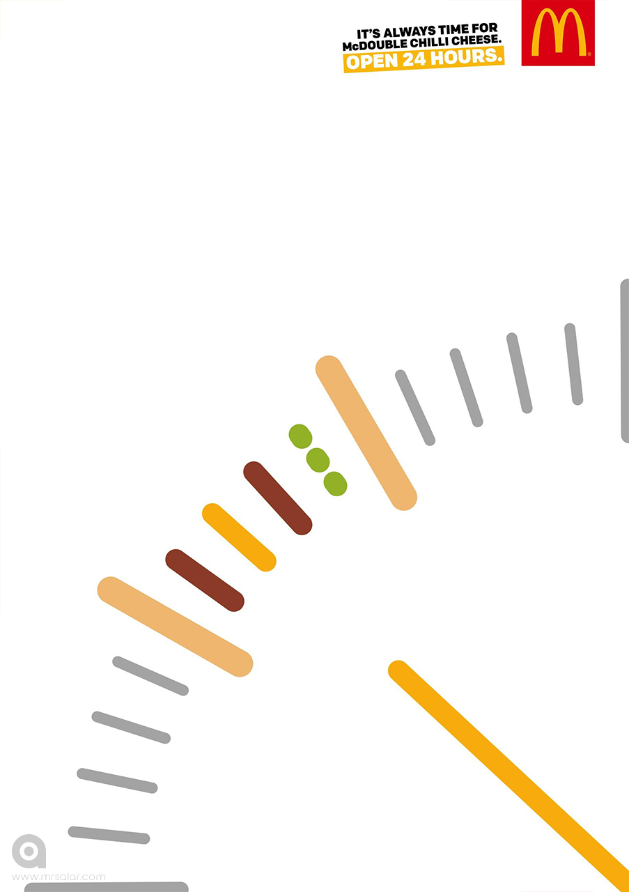 تصویر تبلیغاتی مک‌دونالد مک‌کلاک: دبل چیزبرگر تند