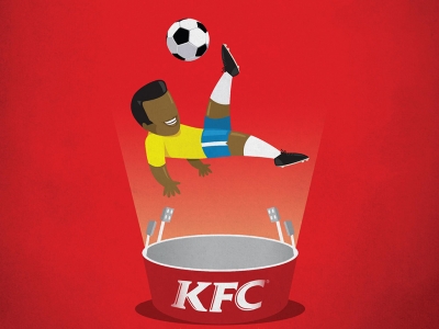 تصویر تبلیغاتی KFC هیجان بخشیدن: برگردون