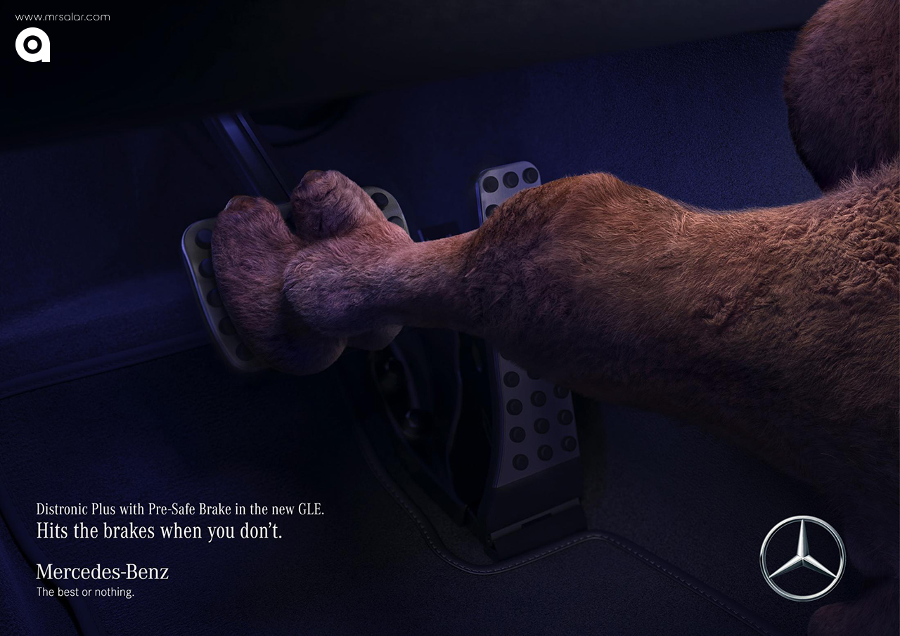 تصویر تبلیغاتی مرسدس بنز: شتر