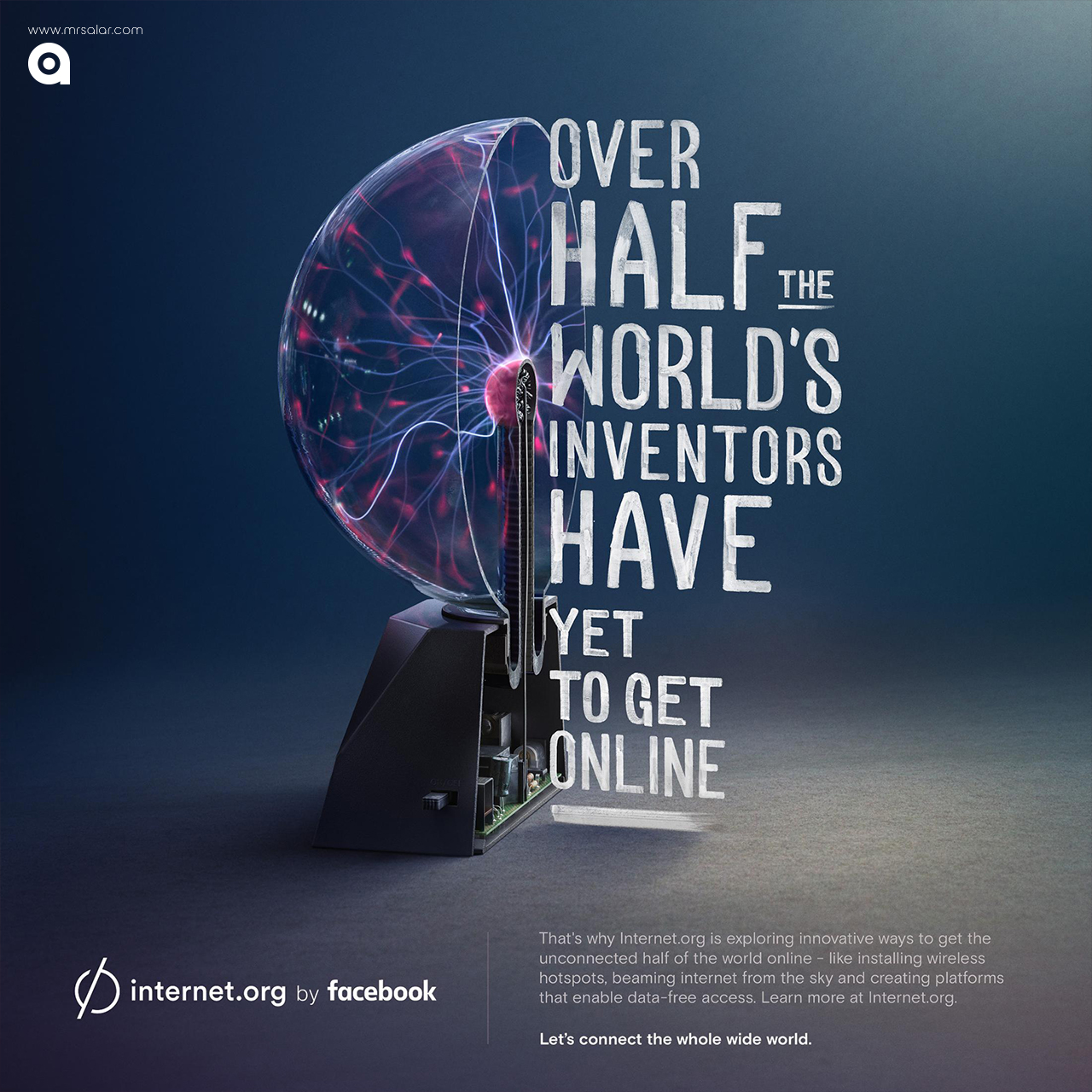 تصویر تبلیغاتی فیسبوک internet.org: مخترعین