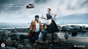تصویر تبلیغاتی لکسوس: پنگوئن