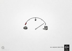 تصویر تبلیغاتی نیسان: طولانی‌تر برو ۲