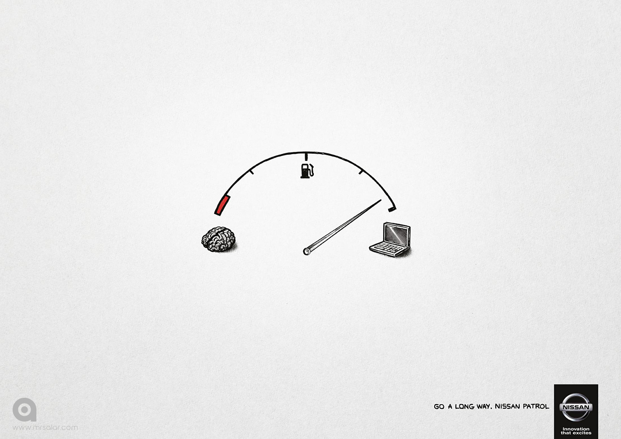 تصویر تبلیغاتی نیسان: طولانی‌تر برو ۲