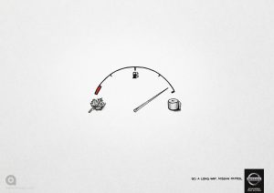 تصویر تبلیغاتی نیسان: طولانی‌تر برو ۴