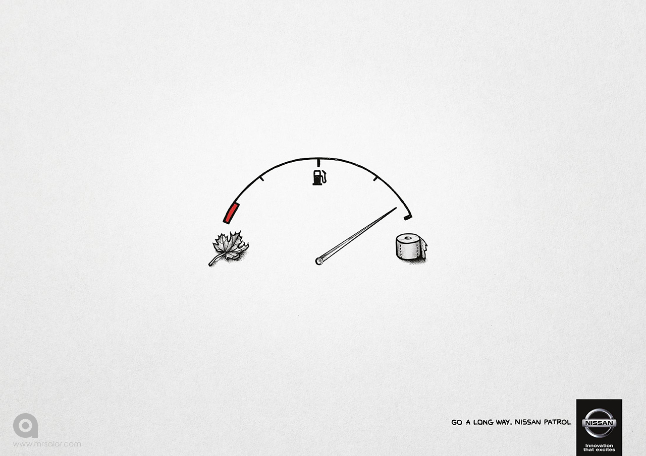 تصویر تبلیغاتی نیسان: طولانی‌تر برو ۴