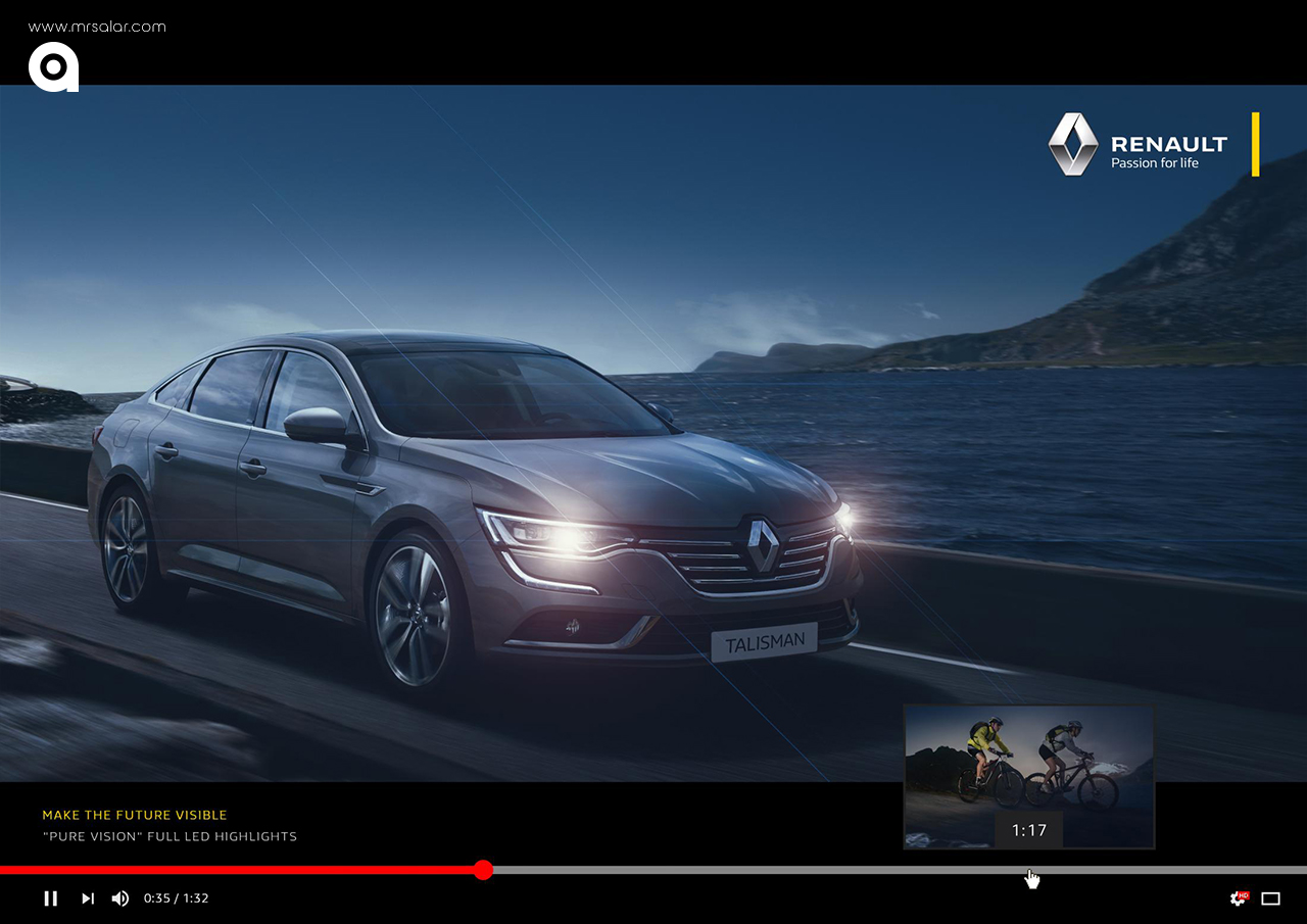 تصویر تبلیغاتی رنو: دید واضح ۲