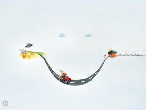 تصویر تبلیغاتی مک‌دونالد مک‌درایو: آدم فضایی