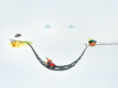 تصویر تبلیغاتی مک‌دونالد مک‌درایو: آدم فضایی