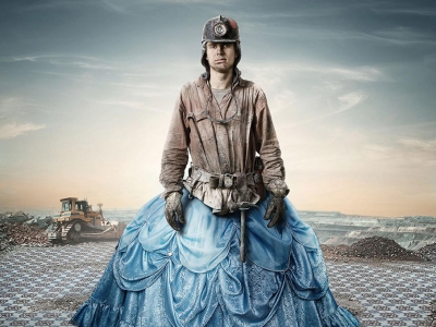 تصویر تبلیغاتی ال‌جی: شستشوی سخت و لطیف با هم ۱