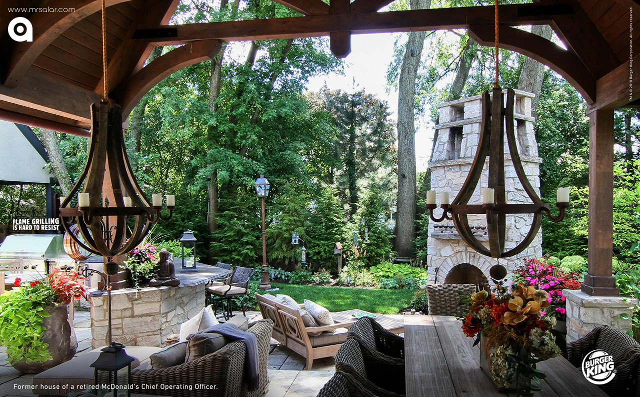 تصویر تبلیغاتی برگر کینگ: کاخ مک‌دونالد ۱