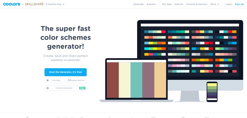 انتخاب رنگ سایت