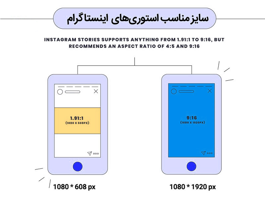 سایز استوری اینستاگرام