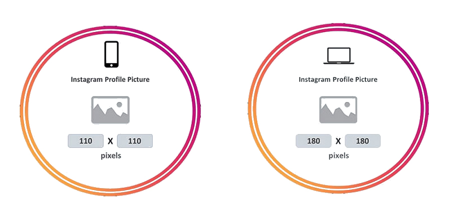 سایز عکس پروفایل اینستاگرام